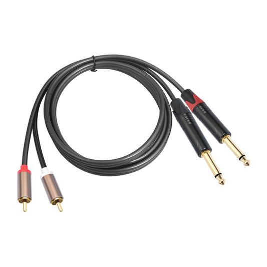 2 RCA Male to 2 XLR Female Audio Cables, 1.5m, 3m, 5m, 6m