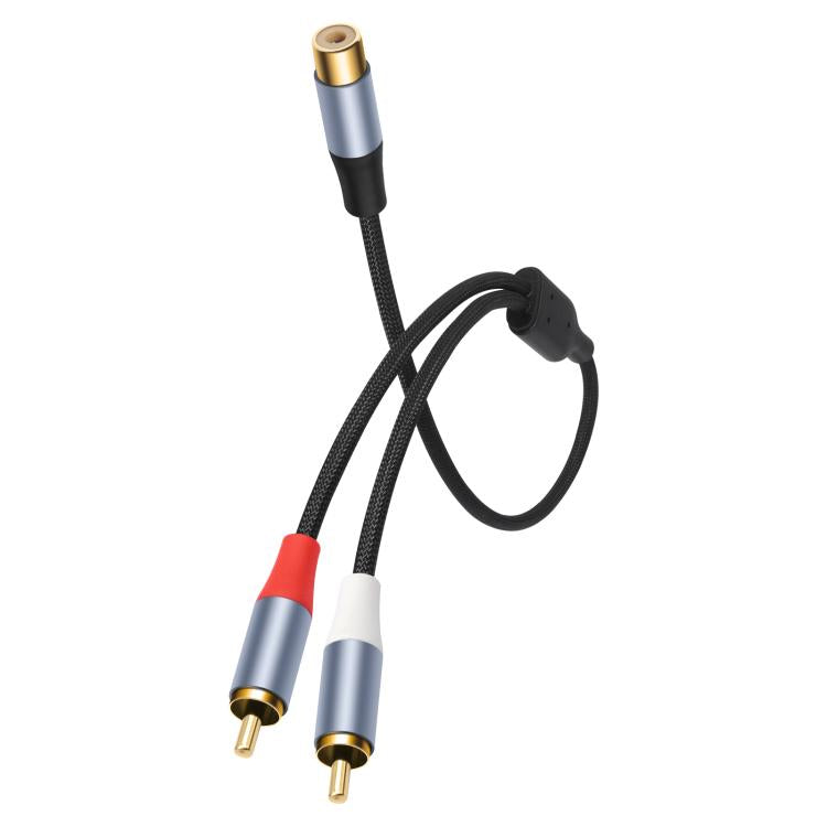 8004MMF RCA Female to 2 RCA Male Y-shaped Splitter Audio Cable, 8004MMF