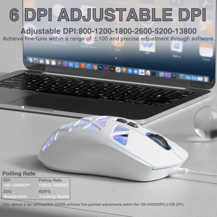 SOLAKAKA SM901 Hollow RGB Light Wired Gaming Mouse, SM901