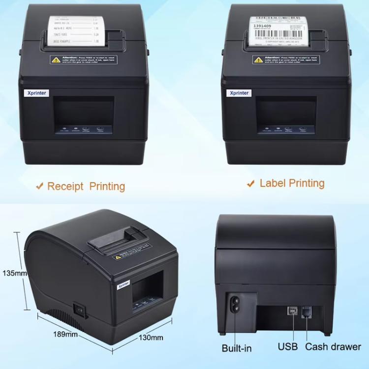 Xprinter XP-236B 48mm Computer Version Thermal Barcode Label Printer, XP-236B