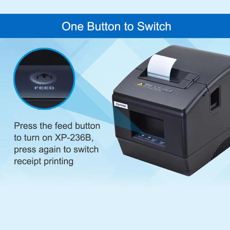 Xprinter XP-236BT 48mm Computer & Phone Version Bluetooth Thermal Barcode Label Printer, XP-236BT
