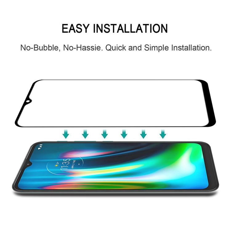Full Glue Full Screen Tempered Glass Film, For Motorola Moto G9 (India) (1 PC), For Motorola Moto G9 Play (1 PC), For Motorola Moto G 5G Plus (1 PC)