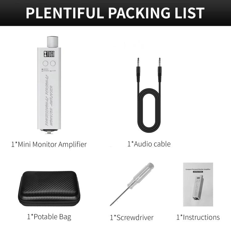 XTUGA LSY-20 Portable Professional Monitor Amplifier XLR Headphone Gain, LSY-20