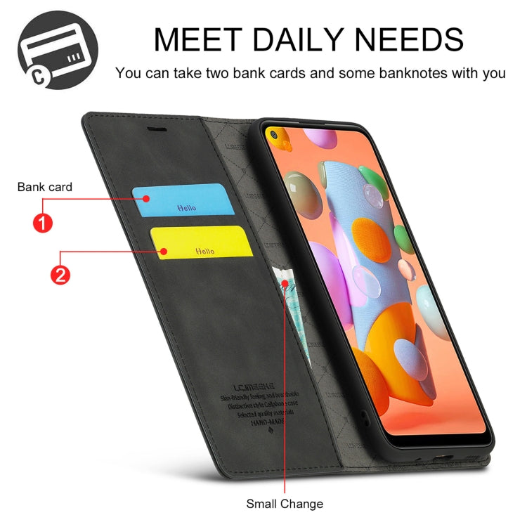 LC.IMEEK Strong Magnetism Ultra-thin Horizontal Flip Shockproof Matte TPU + PU Leather Case with Holder & Card Slots & Wallet, For Samsung Galaxy A11 / M11, For Samsung Galaxy A21s, For Samsung Galaxy A71 / M70s, For Samsung Galaxy A51 / M40s          ...