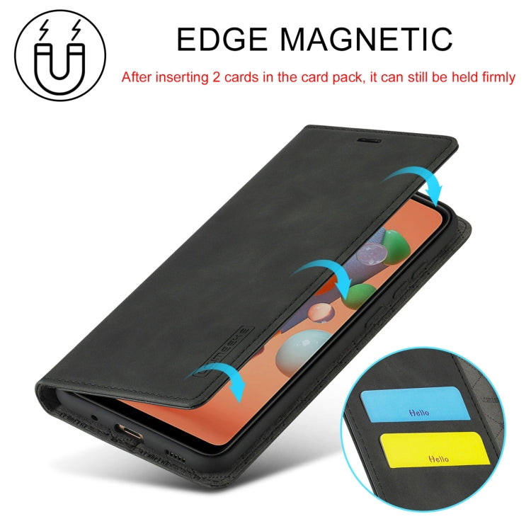 LC.IMEEK Strong Magnetism Ultra-thin Horizontal Flip Shockproof Matte TPU + PU Leather Case with Holder & Card Slots & Wallet, For Samsung Galaxy A11 / M11, For Samsung Galaxy A21s, For Samsung Galaxy A71 / M70s, For Samsung Galaxy A51 / M40s          ...