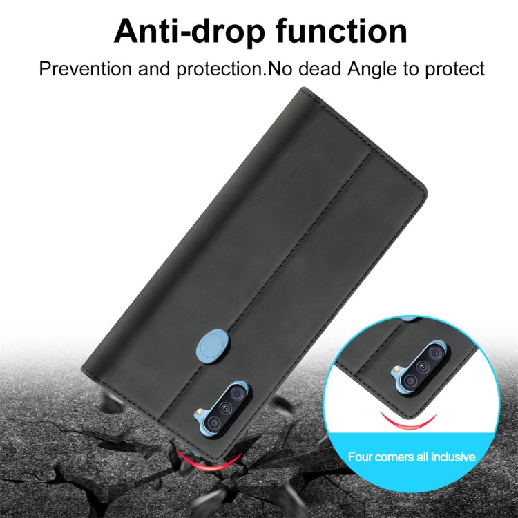 LC.IMEEK Strong Magnetism Ultra-thin Horizontal Flip Shockproof Matte TPU + PU Leather Case with Holder & Card Slots & Wallet, For Samsung Galaxy A11 / M11, For Samsung Galaxy A21s, For Samsung Galaxy A71 / M70s, For Samsung Galaxy A51 / M40s          ...