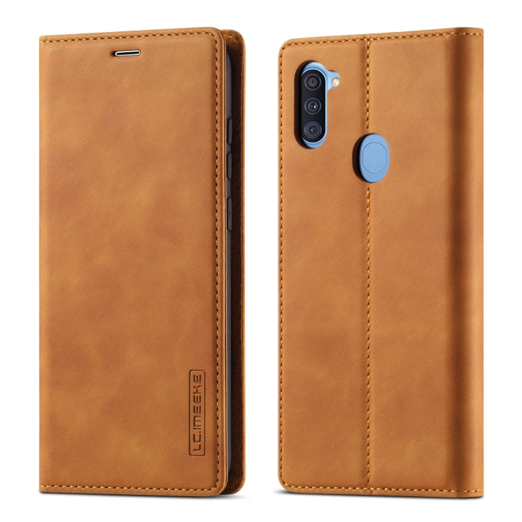 LC.IMEEK Strong Magnetism Ultra-thin Horizontal Flip Shockproof Matte TPU + PU Leather Case with Holder & Card Slots & Wallet, For Samsung Galaxy A11 / M11, For Samsung Galaxy A21s, For Samsung Galaxy A71 / M70s, For Samsung Galaxy A51 / M40s          ...