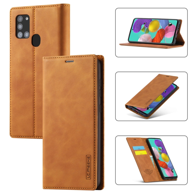 LC.IMEEK Strong Magnetism Ultra-thin Horizontal Flip Shockproof Matte TPU + PU Leather Case with Holder & Card Slots & Wallet, For Samsung Galaxy A11 / M11, For Samsung Galaxy A21s, For Samsung Galaxy A71 / M70s, For Samsung Galaxy A51 / M40s          ...