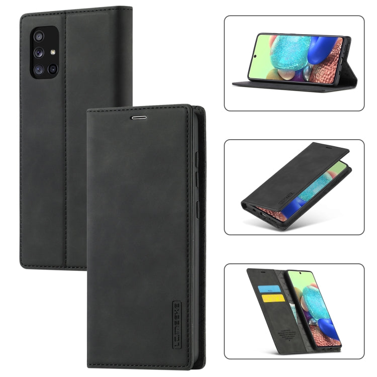 LC.IMEEK Strong Magnetism Ultra-thin Horizontal Flip Shockproof Matte TPU + PU Leather Case with Holder & Card Slots & Wallet, For Samsung Galaxy A11 / M11, For Samsung Galaxy A21s, For Samsung Galaxy A71 / M70s, For Samsung Galaxy A51 / M40s          ...