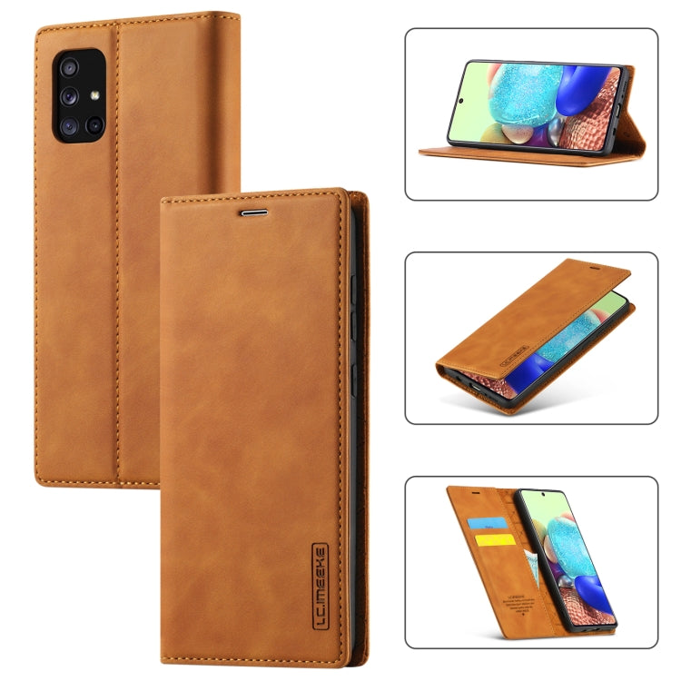 LC.IMEEK Strong Magnetism Ultra-thin Horizontal Flip Shockproof Matte TPU + PU Leather Case with Holder & Card Slots & Wallet, For Samsung Galaxy A11 / M11, For Samsung Galaxy A21s, For Samsung Galaxy A71 / M70s, For Samsung Galaxy A51 / M40s          ...