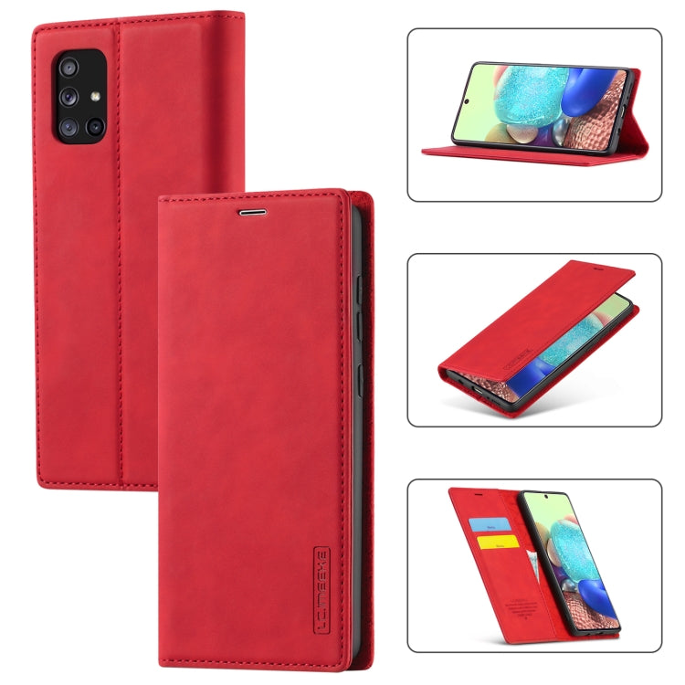 LC.IMEEK Strong Magnetism Ultra-thin Horizontal Flip Shockproof Matte TPU + PU Leather Case with Holder & Card Slots & Wallet, For Samsung Galaxy A11 / M11, For Samsung Galaxy A21s, For Samsung Galaxy A71 / M70s, For Samsung Galaxy A51 / M40s          ...
