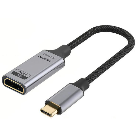 8K 60Hz 48Gbps Active Type-C Male to HDTV2.1 Converter, Type-C Male to HDTV2.1