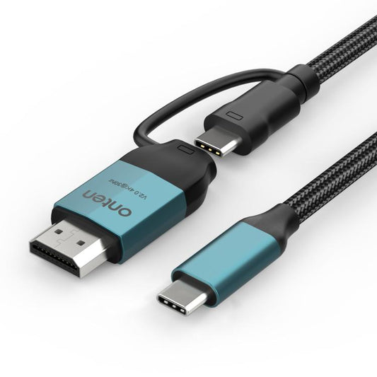 Onten UC956 V2.0 4K 30Hz Type-C to HDMI and Type-C Video Conversion Cable, UC956