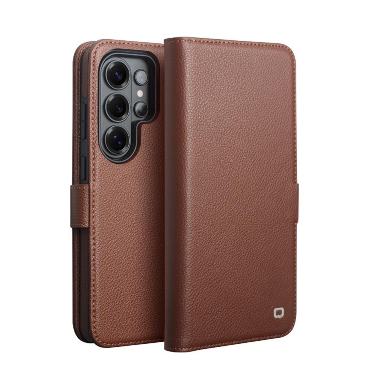 QIALINO Classics 3rd Genuine Leather Phone Case, For Samsung Galaxy S26 Ultra 5G