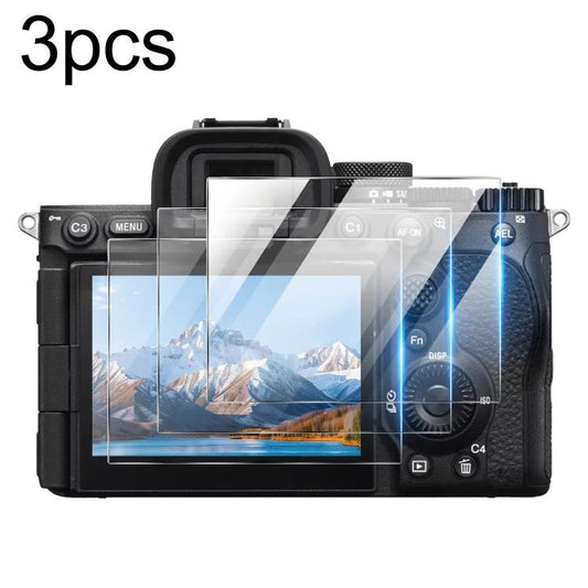 3pcs HD Anti-Scratch Anti-Fingerprint Tempered Glass Film, For Sony Alpha 7 V  / ILCE-7M5