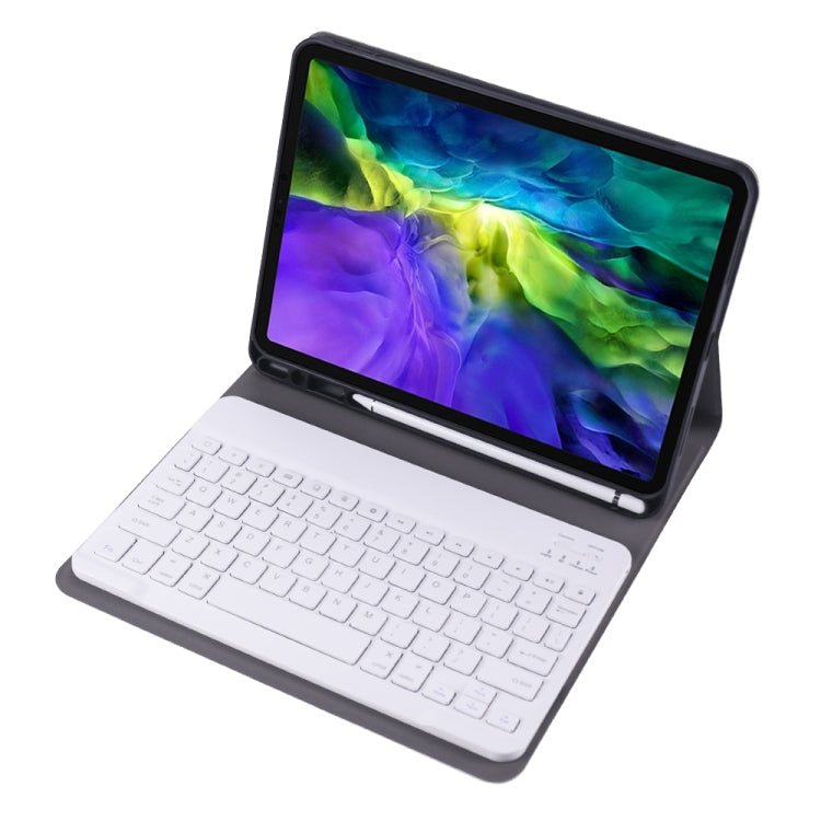 A098B TPU Detachable Ultra-thin Bluetooth Keyboard Protective Case for iPad Air 11 2024 / 2025 / Air 4 10.9 inch 2020, with Stand & Pen Slot, A098B