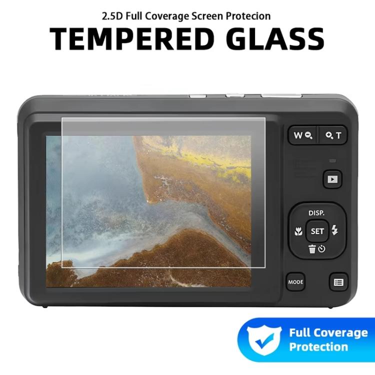 HD Anti-Scratch Anti-Fingerprint Tempered Glass Film, For Kodak PIXPRO FZ55