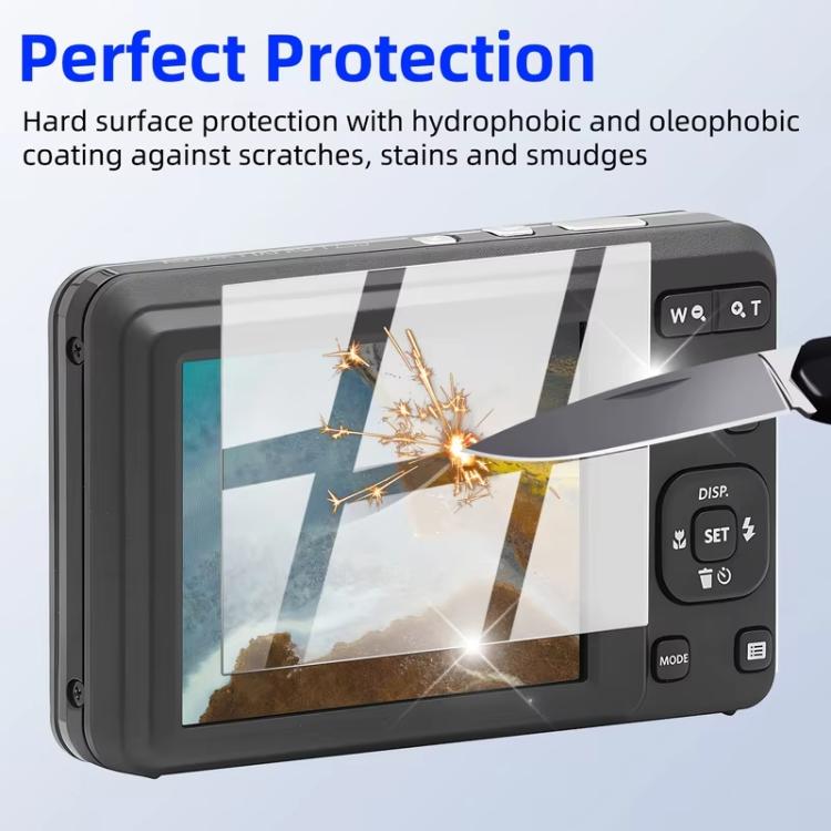 HD Anti-Scratch Anti-Fingerprint Tempered Glass Film, For Kodak PIXPRO FZ55