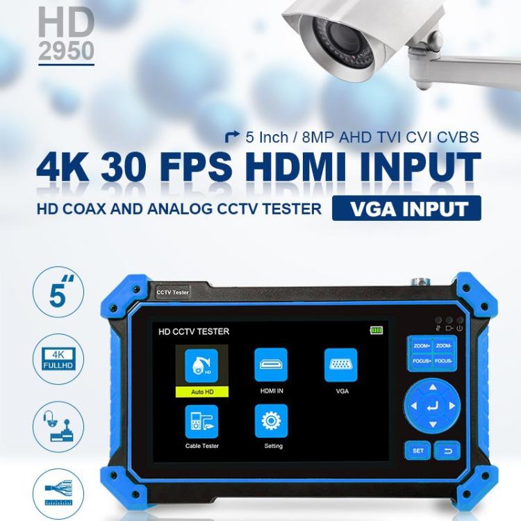 HD-52ACT Pro 5 inch Screen Engineering Treasure Coaxial AHD, CVI, TVI 5 in 1 Video Surveillance Tester, EU Plug, US Plug, UK Plug
