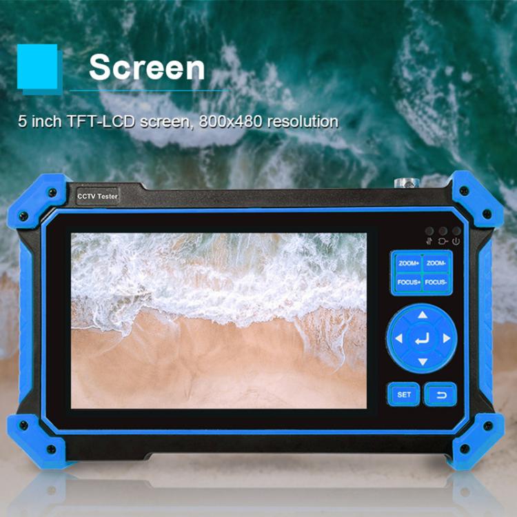 HD-52ACT Pro 5 inch Screen Engineering Treasure Coaxial AHD, CVI, TVI 5 in 1 Video Surveillance Tester, EU Plug, US Plug, UK Plug