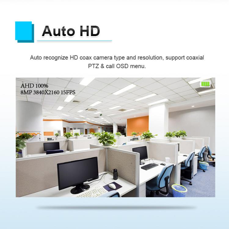 HD-52ACT Pro 5 inch Screen Engineering Treasure Coaxial AHD, CVI, TVI 5 in 1 Video Surveillance Tester, EU Plug, US Plug, UK Plug