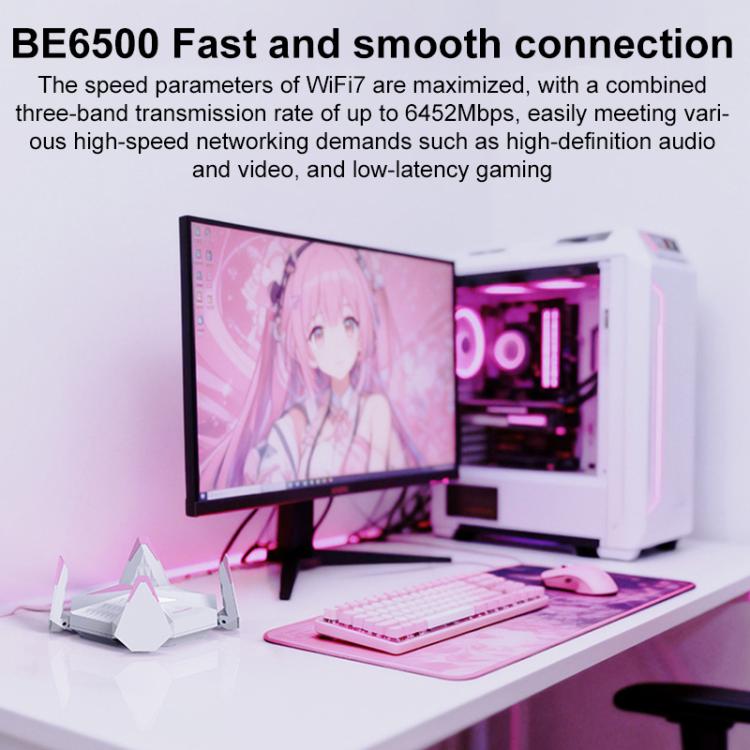 COMFAST CF-988BE 6500Mbps WiFi7 USB 3.0 Tri-Band Driverless Wireless Network Adapter, CF-988BE