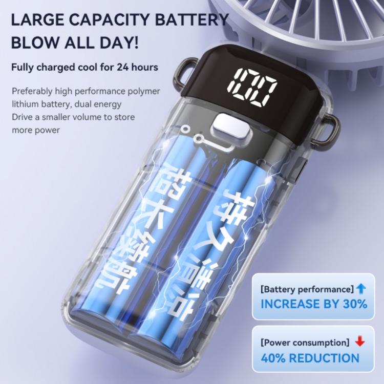 S1 Ice Feel Foldable Handheld Fan with LED Display
