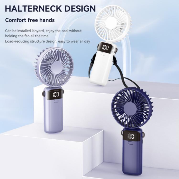 S1 Ice Feel Foldable Handheld Fan with LED Display