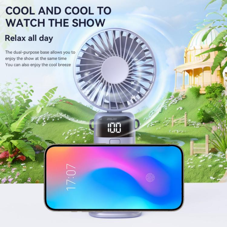 S1 Ice Feel Foldable Handheld Fan with LED Display
