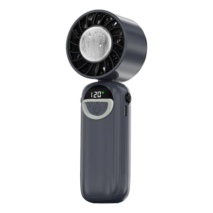 S-11 Apply Ice Neckband Handheld Foldable Fan with LED Display