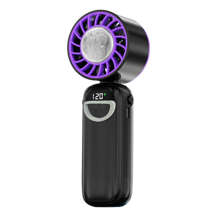 S-11 Apply Ice Neckband Handheld Foldable Fan with LED Display