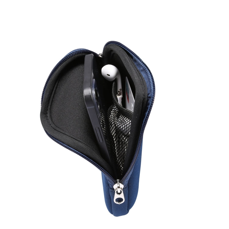 Universal Elasticity Zipper Protective Case Storage Bag with Lanyard For iPhone 12 / 12 Pro / 6.1 inch Smart Phones, For iPhone 12 / 12 Pro