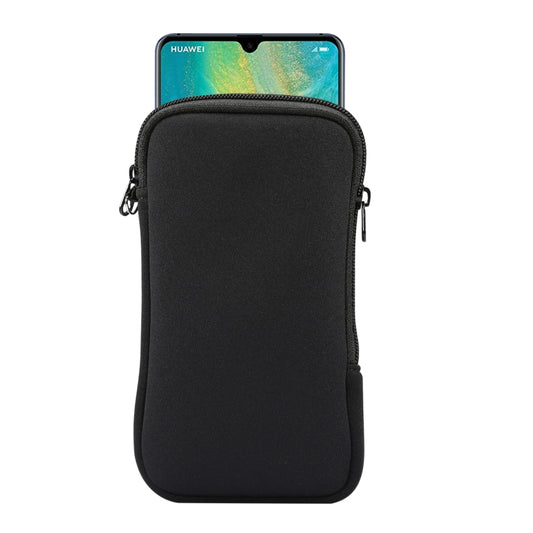 Universal Elasticity Zipper Protective Case Storage Bag with Lanyard For Huawei Mate 20 X / 7.2 inch Smart Phones, For Huawei Mate 20 X