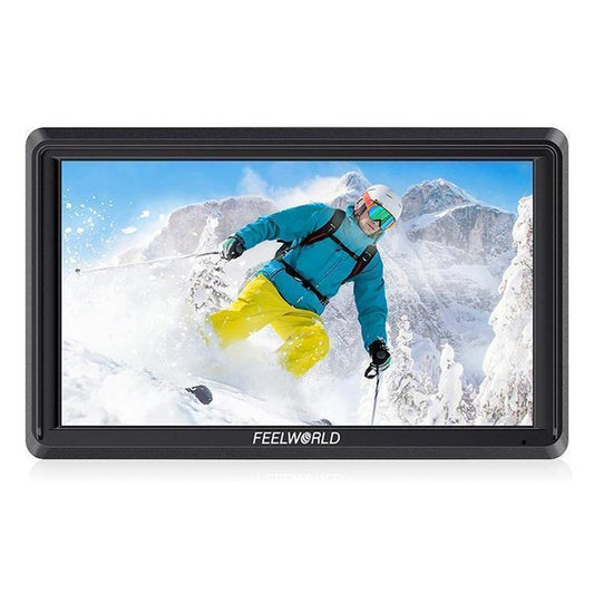 FEELWORLD S55E 5.5 Inch DSLR Camera Field Video Monitor FHD IPS Support 4K HDMI Input Output Tilt Arm Power Output