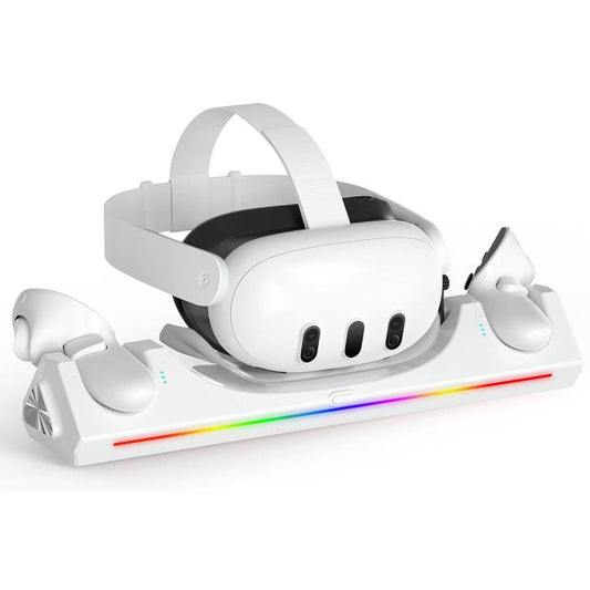 WG39 VR Headset & Controller Magnetic Charging Dock, US Plug, For Meta Quest 3 / 3S