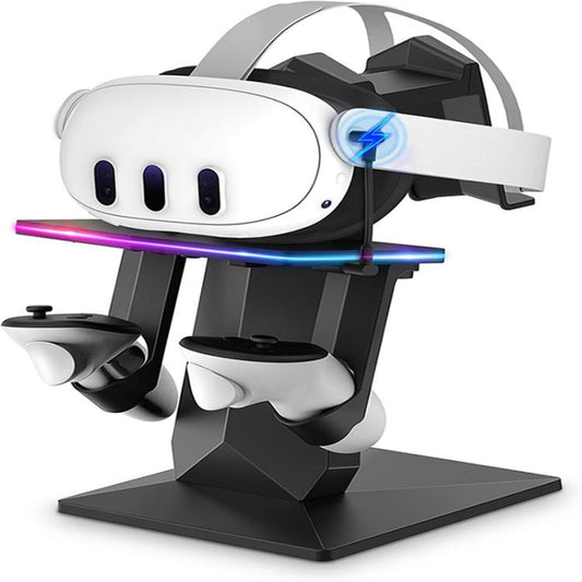 WG67 RGB Cool Lighting VR Display Stand, For Meta Quest 2 / 3 / 3S