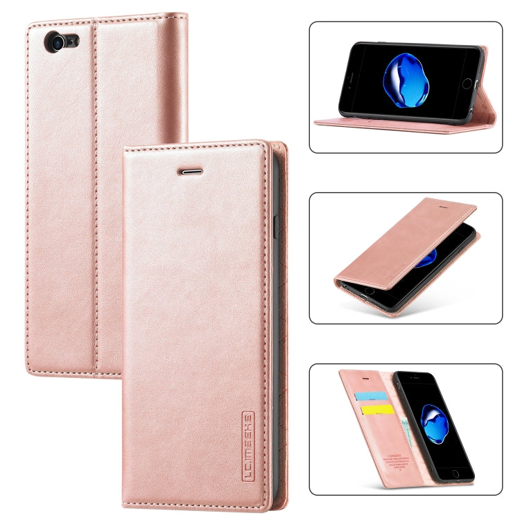 LC.IMEEKE Strong Magnetism Ultra-thin Horizontal Flip Shockproof Matte TPU + PU Leather Case with Holder & Card Slots & Wallet, For iPhone 12 mini, For iPhone 12 / 12 Pro, For iPhone 12 Pro Max, For iPhone 12 Pro, For iPhone XS / X, For iPhone XR      ...