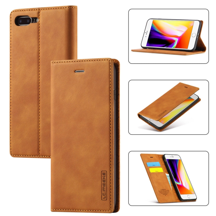 LC.IMEEKE Strong Magnetism Ultra-thin Horizontal Flip Shockproof Matte TPU + PU Leather Case with Holder & Card Slots & Wallet, For iPhone 12 mini, For iPhone 12 / 12 Pro, For iPhone 12 Pro Max, For iPhone 12 Pro, For iPhone XS / X, For iPhone XR      ...