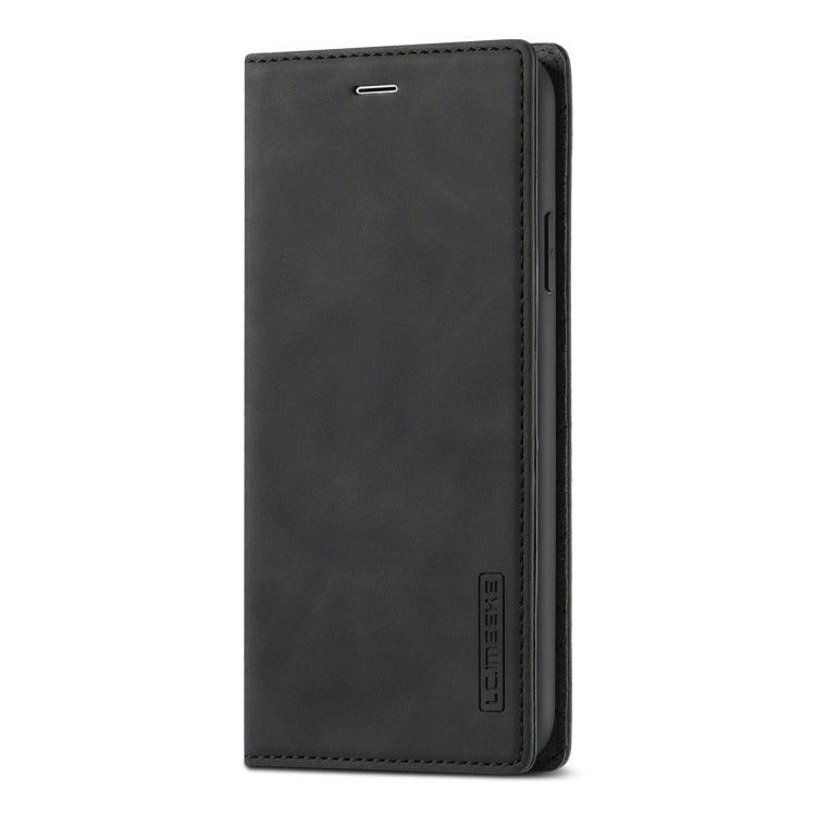 LC.IMEEKE Strong Magnetism Ultra-thin Horizontal Flip Shockproof Matte TPU + PU Leather Case with Holder & Card Slots & Wallet, For iPhone 11, For iPhone 11 Pro, For iPhone 11 Pro Max, For iPhone SE 2022 / SE 2020 / 8 / 7