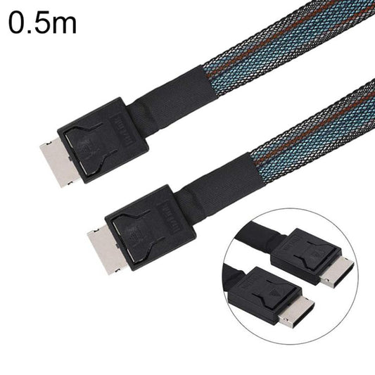 WG172 Oculink SFF-8611 to SFF-8611 PCIE4.0 MINISAS Cable, 0.5m, 1m