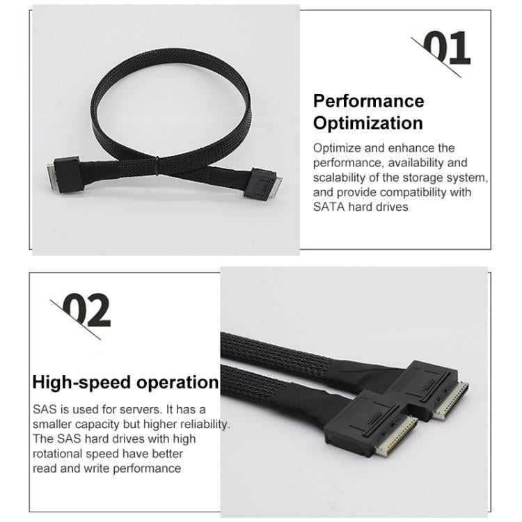 WG181 OculinkSFF-8611 8I to SFF-8611 8I High-speed Data Transmission Connection Cable, WG181