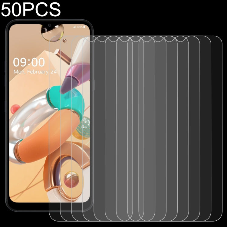 50 PCS 0.26mm 9H 2.5D Tempered Glass Film, For LG K31 (50 PCS), For LG K40S (50 PCS), For LG K41S (50 PCS), For LG K50 (50 PCS), For LG K50S (50 PCS), For LG Q60 (50 PCS), For LG Q61 (50 PCS), For LG K51S (50 PCS)