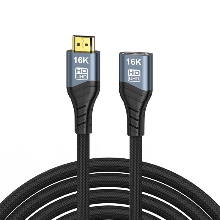 WG236 HDMI 2.2 Male to HDMI 2.2 Female 16K 60HZ HD Adapter Cable, 0.5m, 1m, 1.5m, 2m