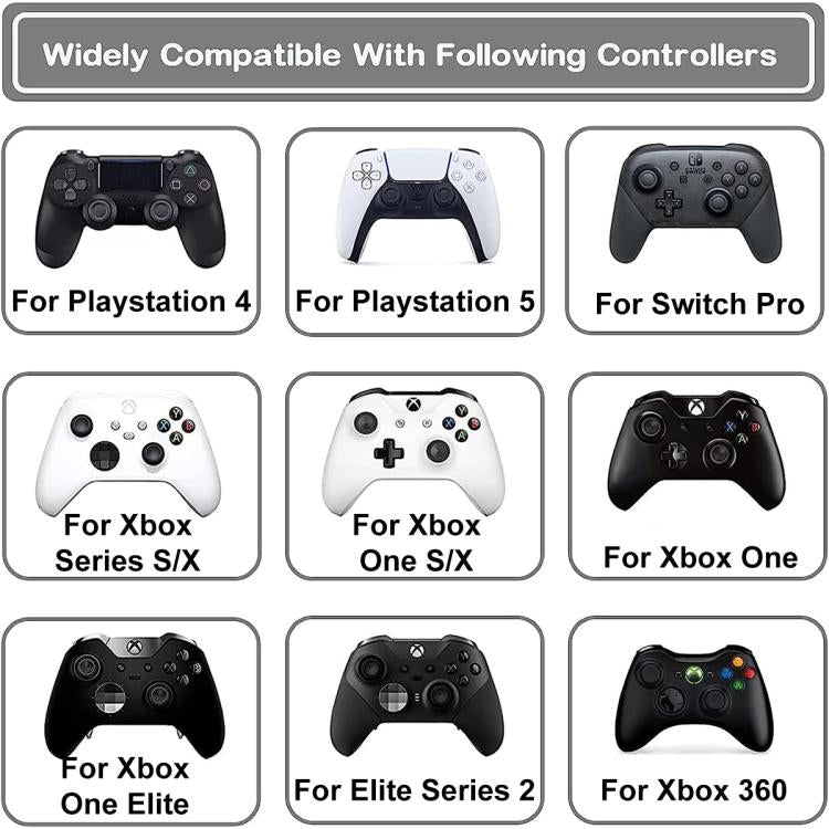 XDcase 8pcs Soft Silicone Aiming Precision Rings for PS4 / PS5 / Xbox / Switch / Google Stadia, 8PCS