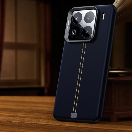 Jazz Series Retro Vegan Leather Textured Metal Frame Magnetic Phone Case, For Xiaomi 17, For Xiaomi 15S Pro, For Xiaomi 15 Pro, For Xiaomi 15, For Xiaomi 14 Pro, For Xiaomi 14