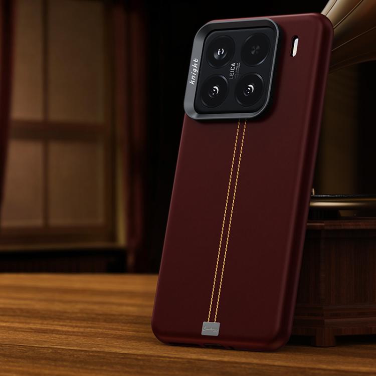 Jazz Series Retro Vegan Leather Textured Metal Frame Magnetic Phone Case, For Xiaomi 17, For Xiaomi 15S Pro, For Xiaomi 15 Pro, For Xiaomi 15, For Xiaomi 14 Pro, For Xiaomi 14