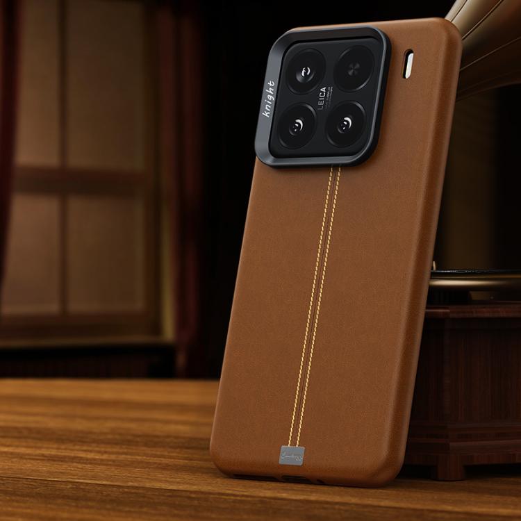 Jazz Series Retro Vegan Leather Textured Metal Frame Magnetic Phone Case, For Xiaomi 17, For Xiaomi 15S Pro, For Xiaomi 15 Pro, For Xiaomi 15, For Xiaomi 14 Pro, For Xiaomi 14