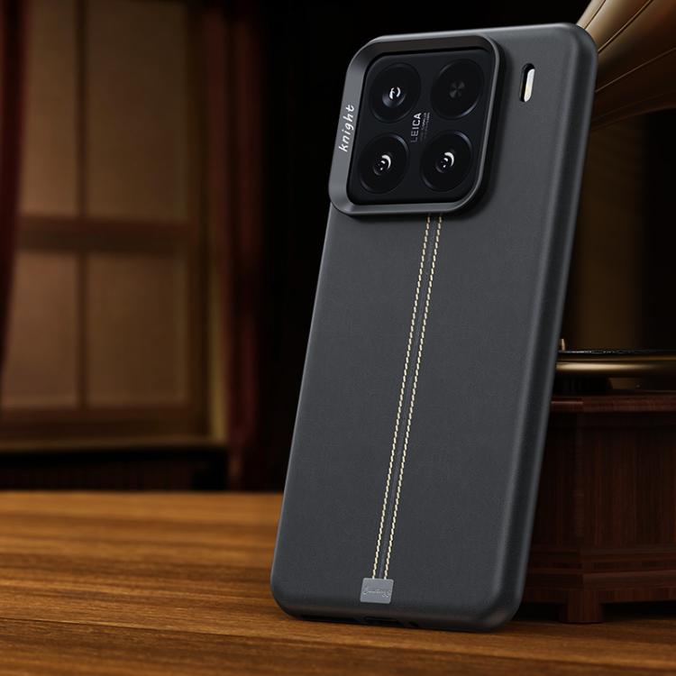 Jazz Series Retro Vegan Leather Textured Metal Frame Magnetic Phone Case, For Xiaomi 17, For Xiaomi 15S Pro, For Xiaomi 15 Pro, For Xiaomi 15, For Xiaomi 14 Pro, For Xiaomi 14