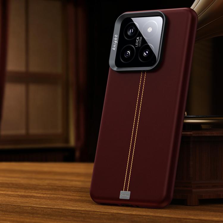 Jazz Series Retro Vegan Leather Textured Metal Frame Magnetic Phone Case, For Xiaomi 17, For Xiaomi 15S Pro, For Xiaomi 15 Pro, For Xiaomi 15, For Xiaomi 14 Pro, For Xiaomi 14