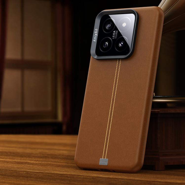 Jazz Series Retro Vegan Leather Textured Metal Frame Magnetic Phone Case, For Xiaomi 17, For Xiaomi 15S Pro, For Xiaomi 15 Pro, For Xiaomi 15, For Xiaomi 14 Pro, For Xiaomi 14